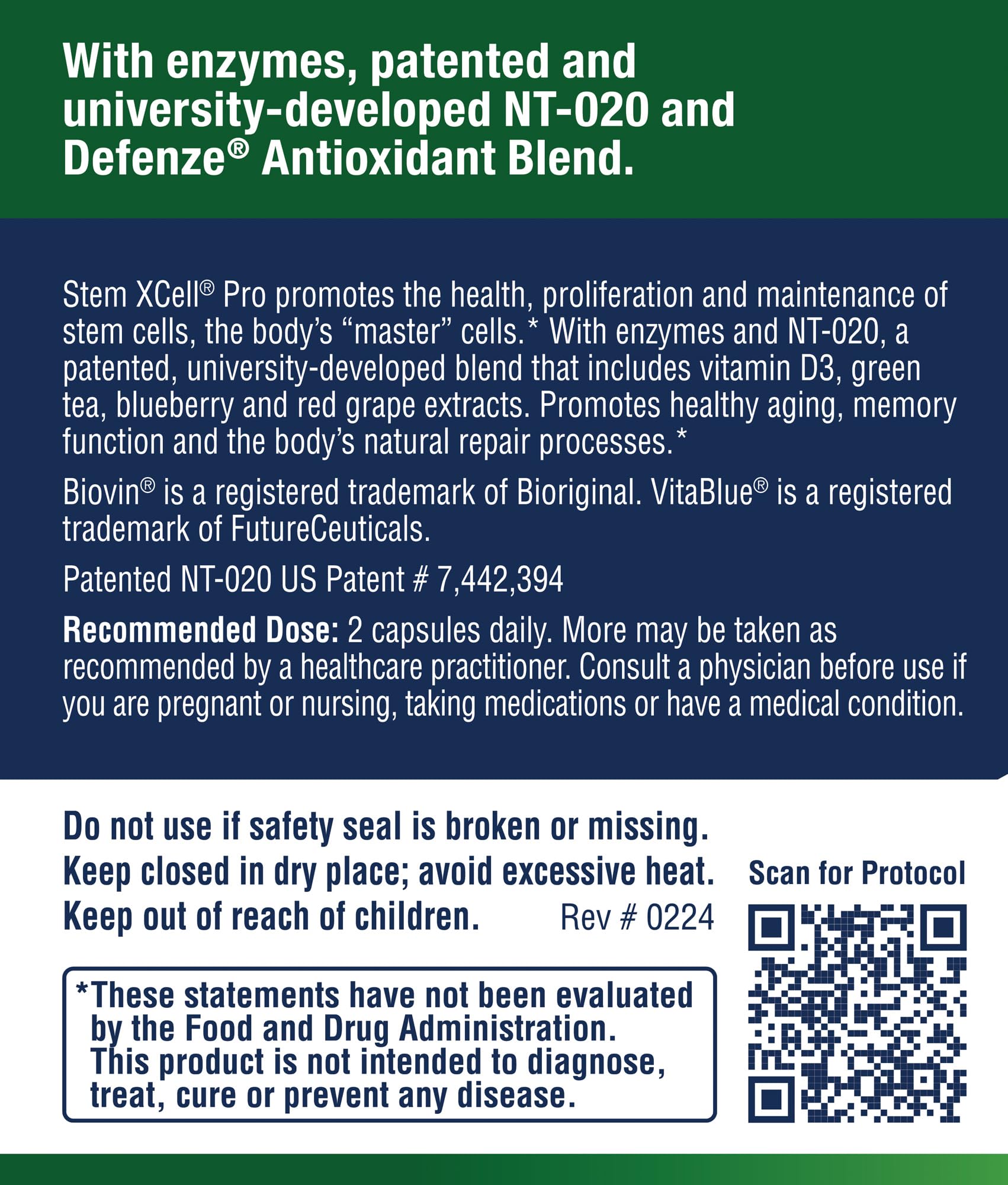 NT-020 patented blend close-up