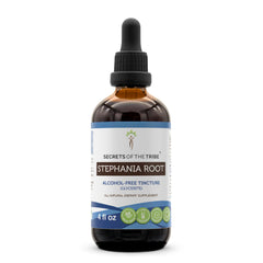 Bottle of Secrets of the Tribe Stephania Root Tincture 4 oz