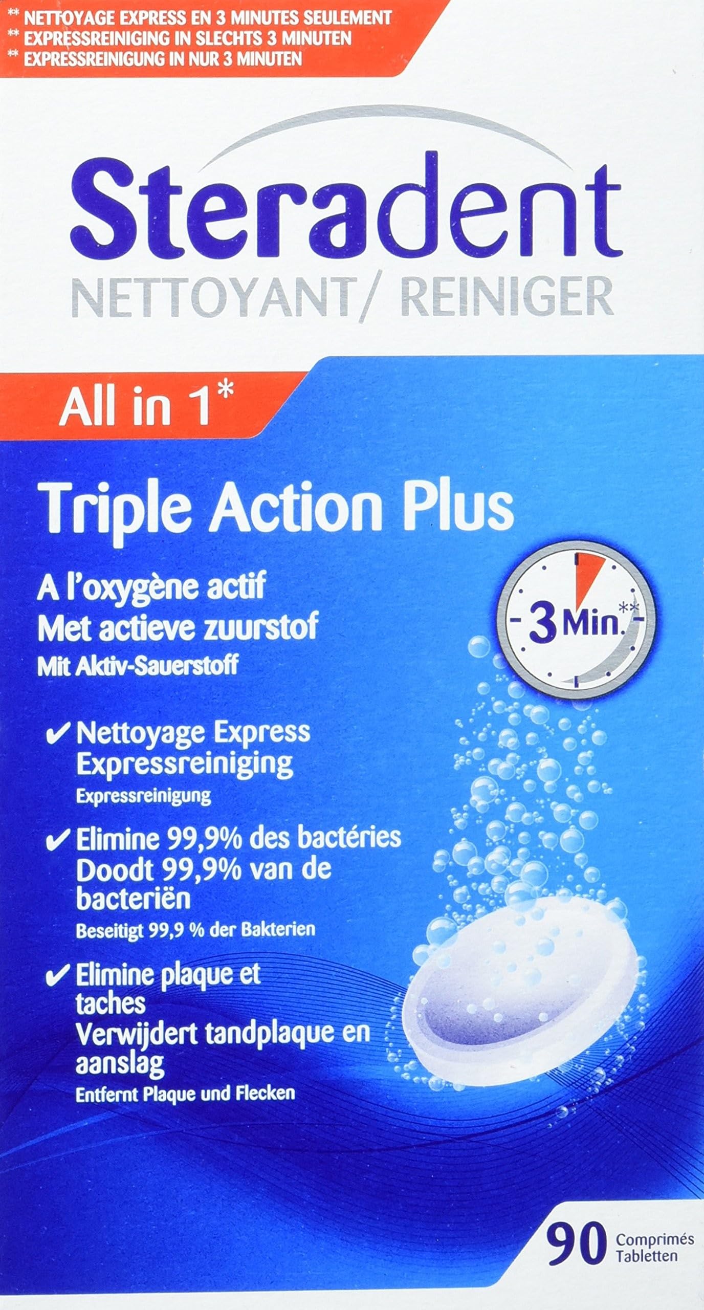 Steradent Triple Action Plus Economic Pack product main image