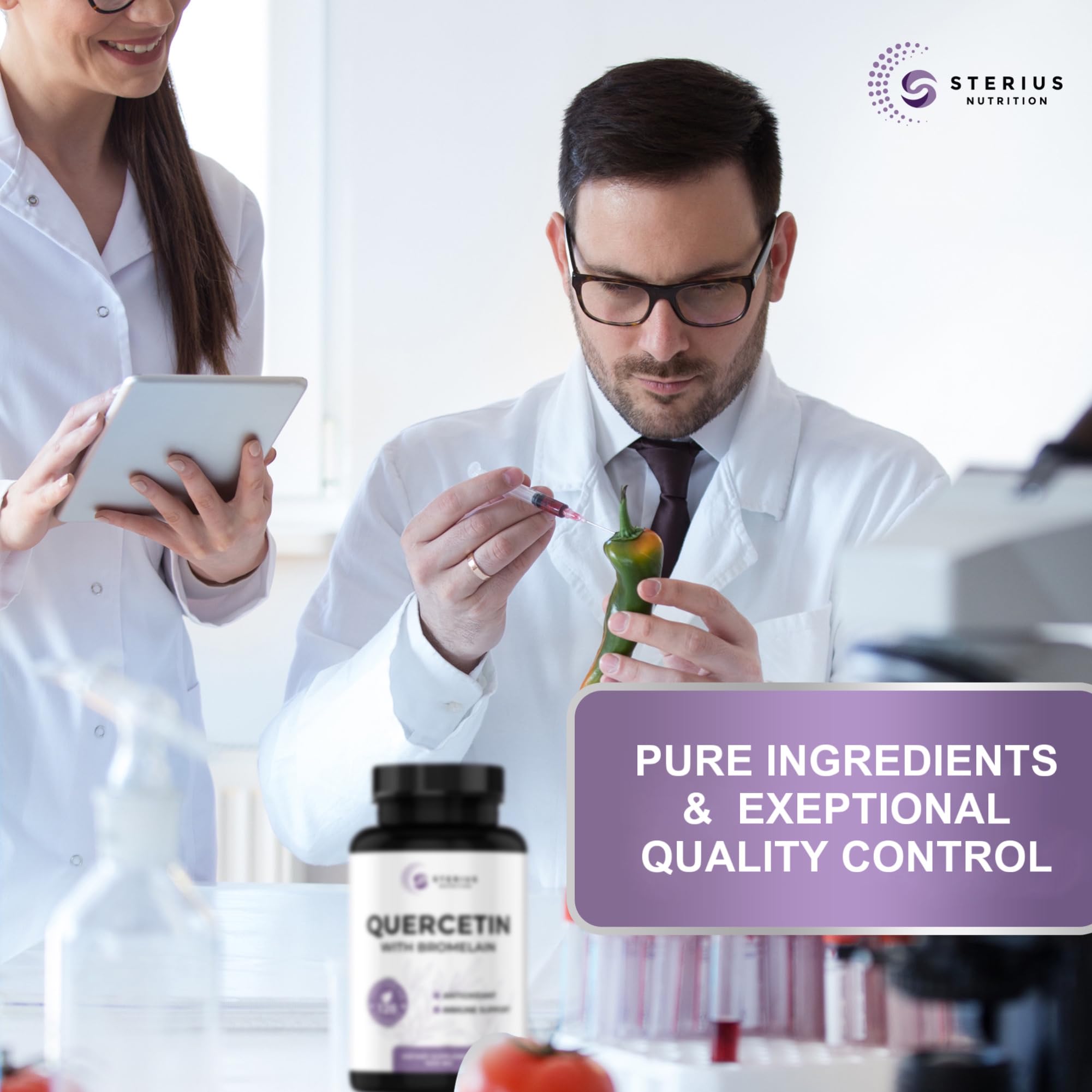 Made in USA stamp with vegan and GMP icons