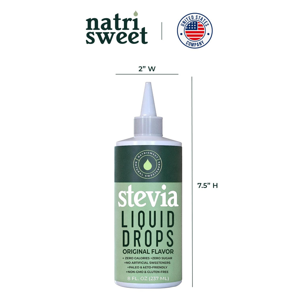 Pourable stevia liquid with precise dropper