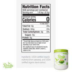 Stevia and erythritol blend packaging