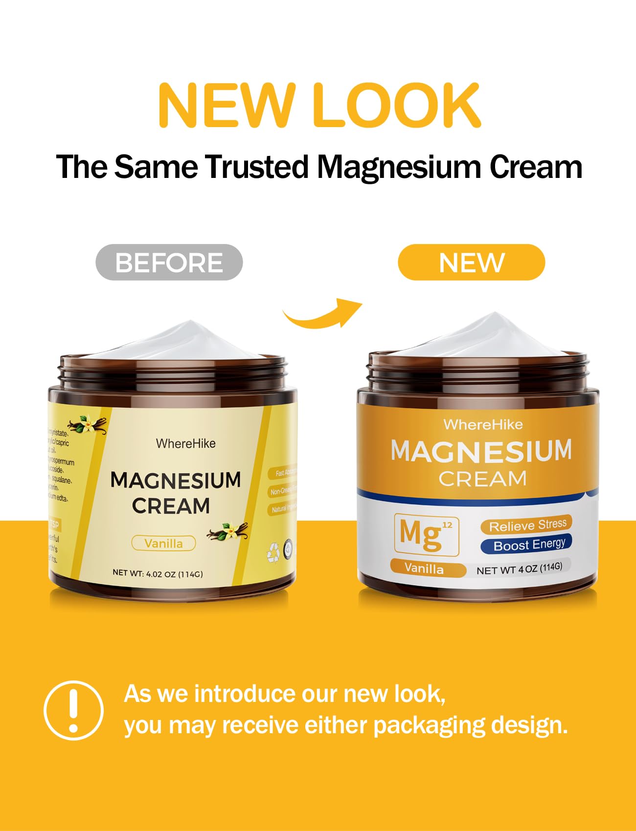 Back label of stilip magnesium cream vanilla bottle