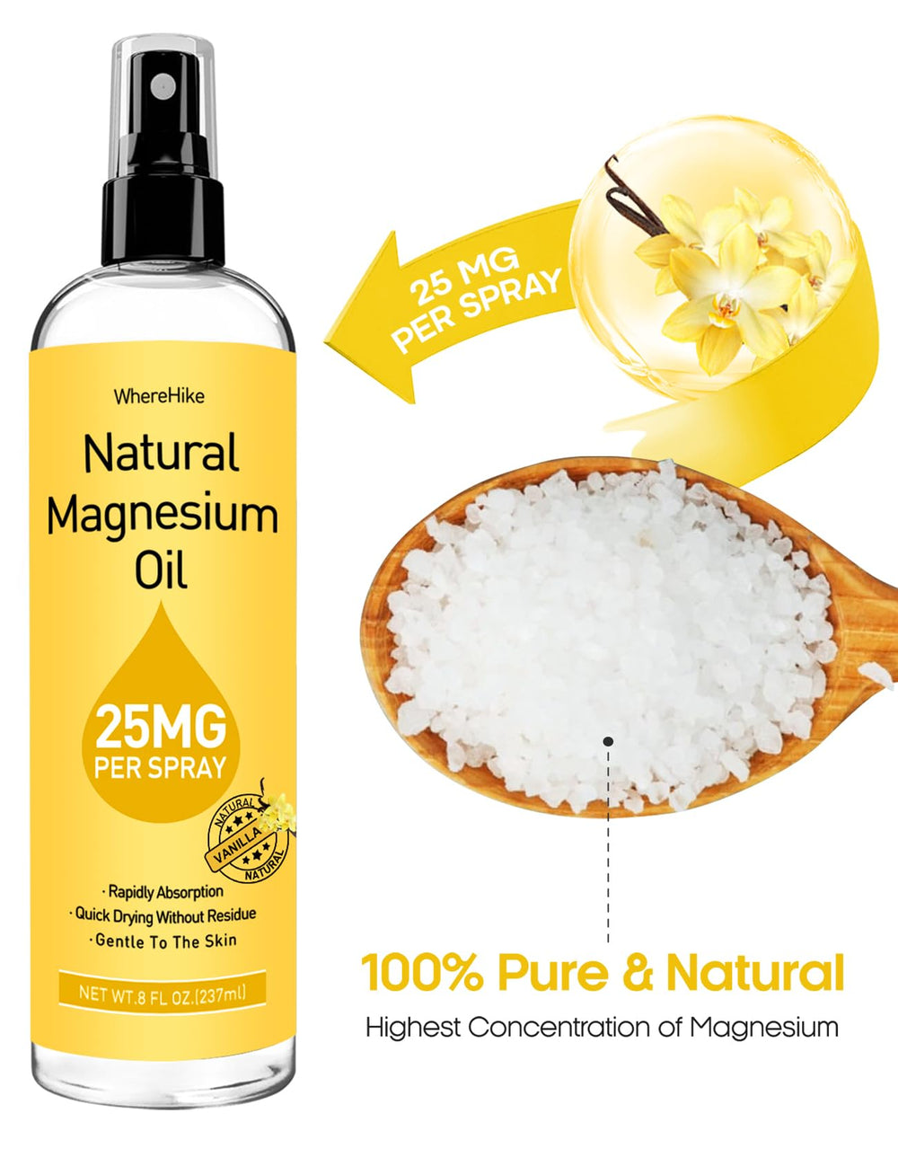 Ingredients magnesium chloride and glycerin