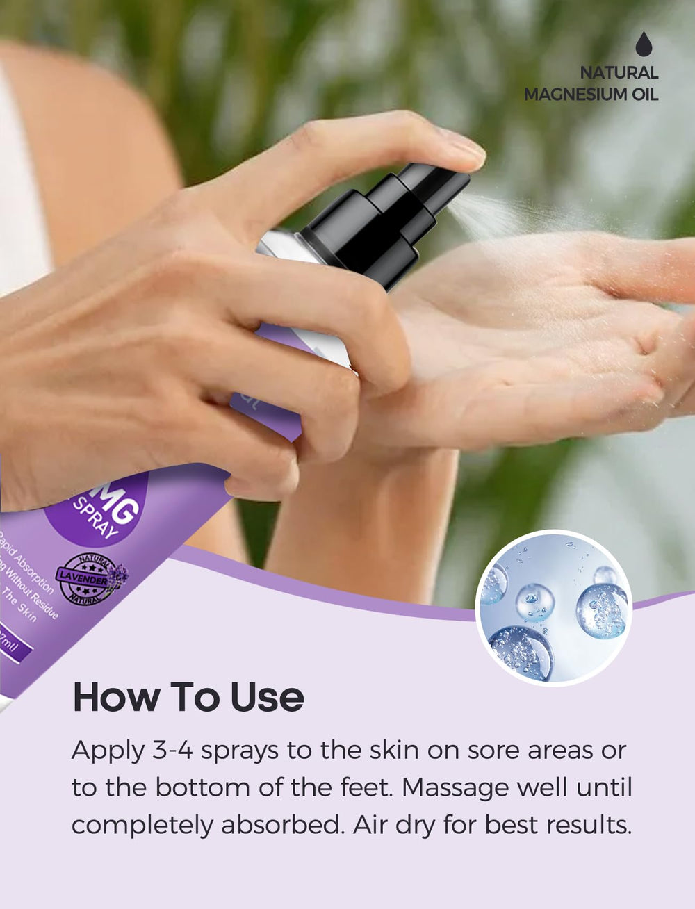 Stilip Magnesium Spray Lavender scent variant