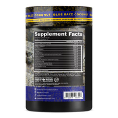 Graphic highlighting key ingredients Beta Alanine, L-Citrulline Malate, Betaine Anhydrous
