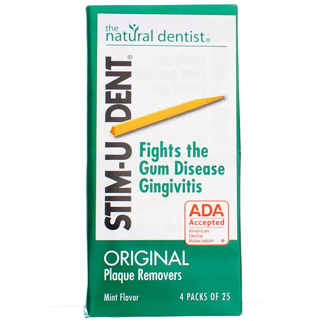 Soft wooden cleaning sticks designed to clean between teeth