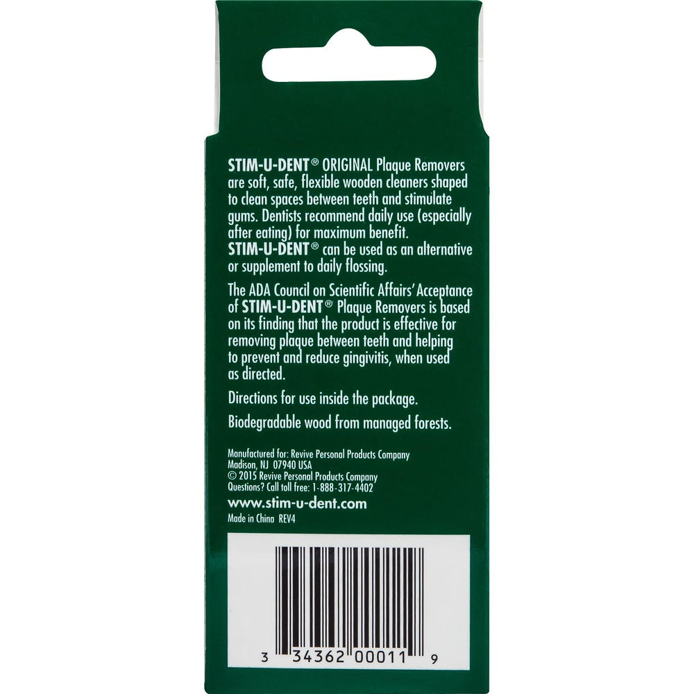 Single plaque remover stick between teeth