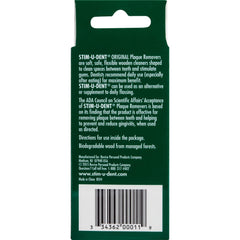 8-pack of 25 mint plaque removers in STIM-U-DENT Value Pack