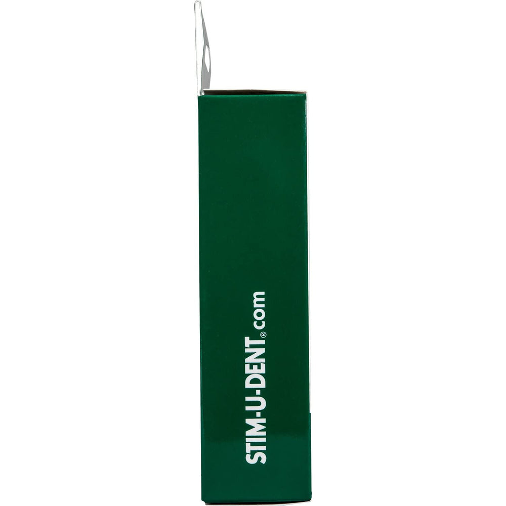 STIM-U-DENT plaque remover sticks arranged for use