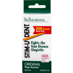 Mint STIM-U-DENT plaque removers close-up