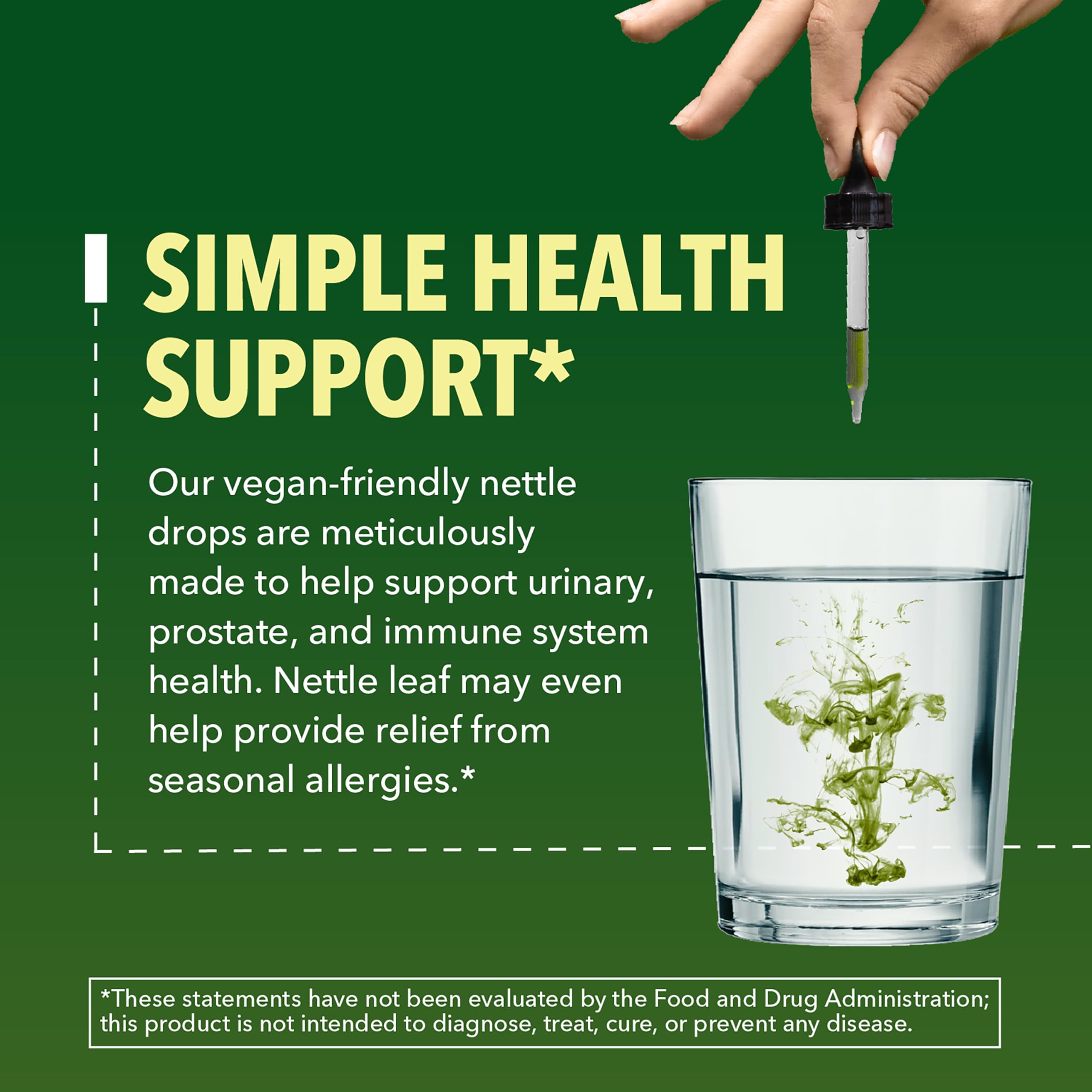 Stinging nettle root extract used for prostate health support