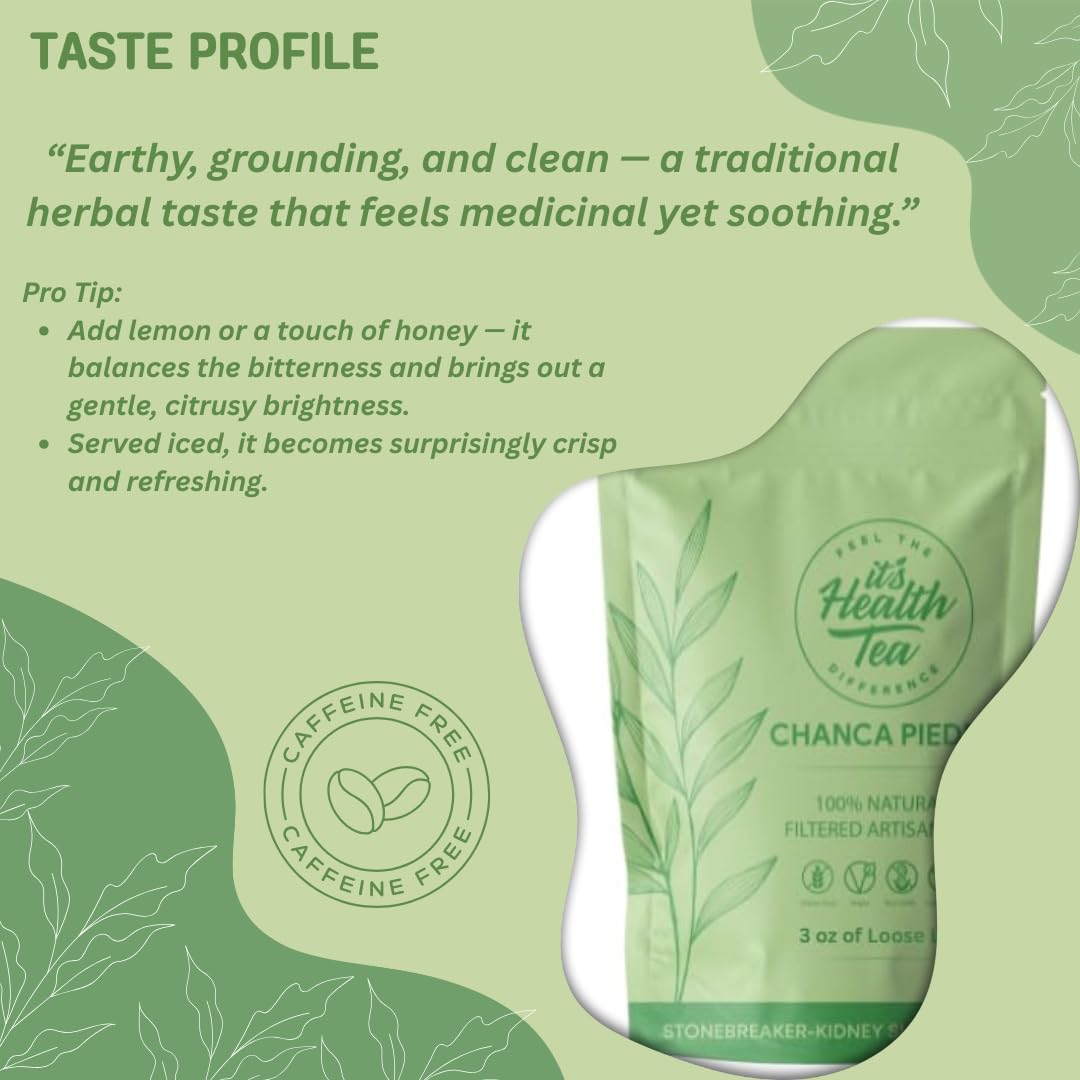 Cup of brewed Stone Breaker Tea with tea bag