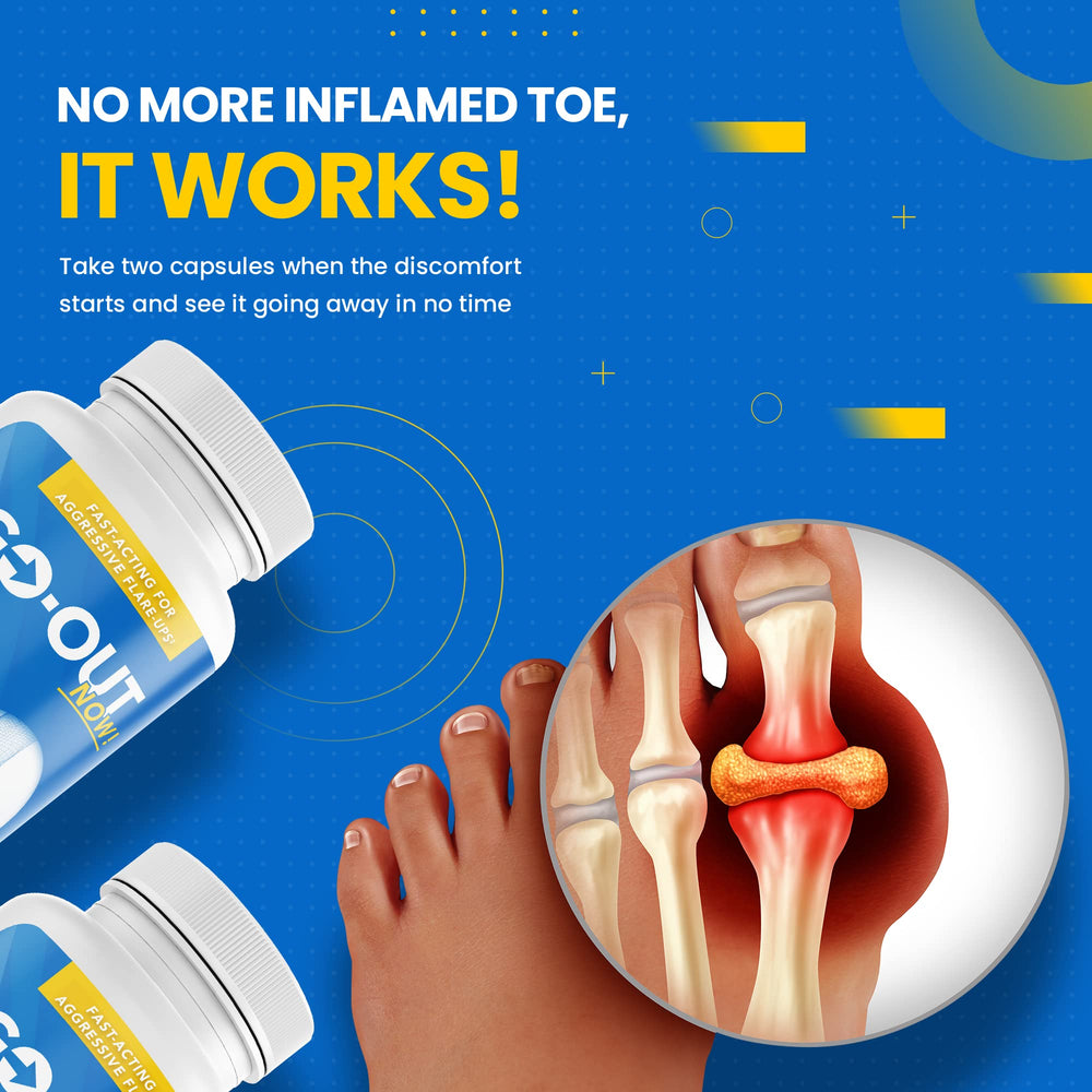 Stone-free Go-Out Now packaging and capsule imagery