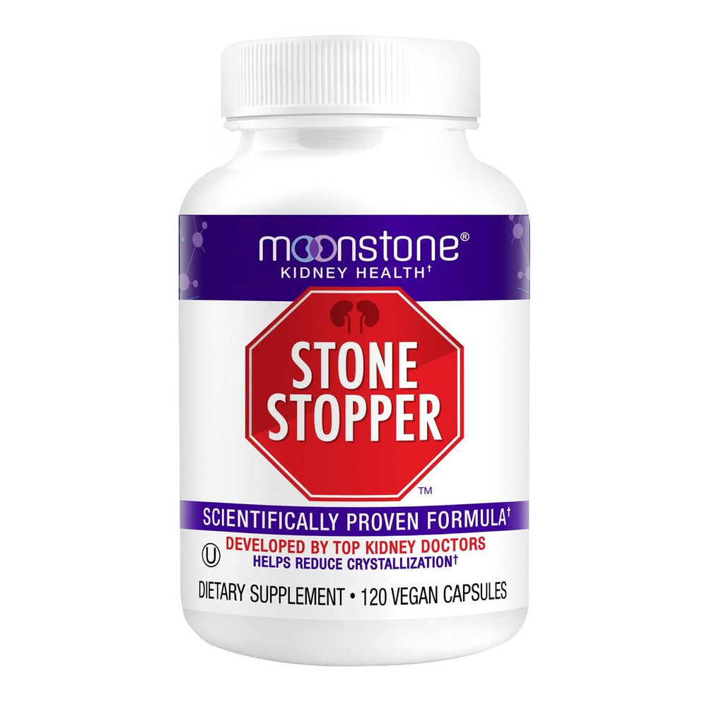 Stone Stopper Capsules bottle and label (hero image)