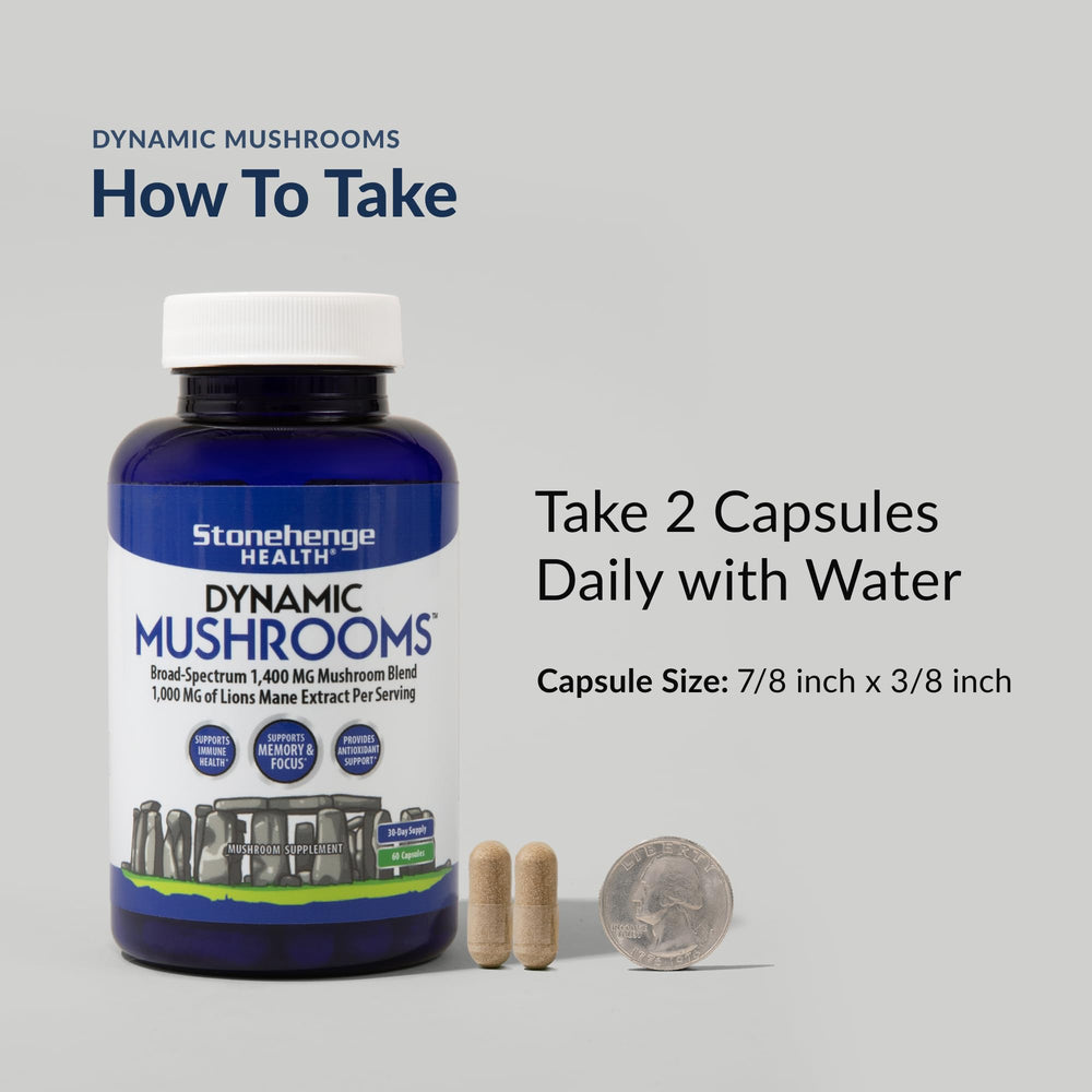 Capsules poured from the Stonehenge bottle