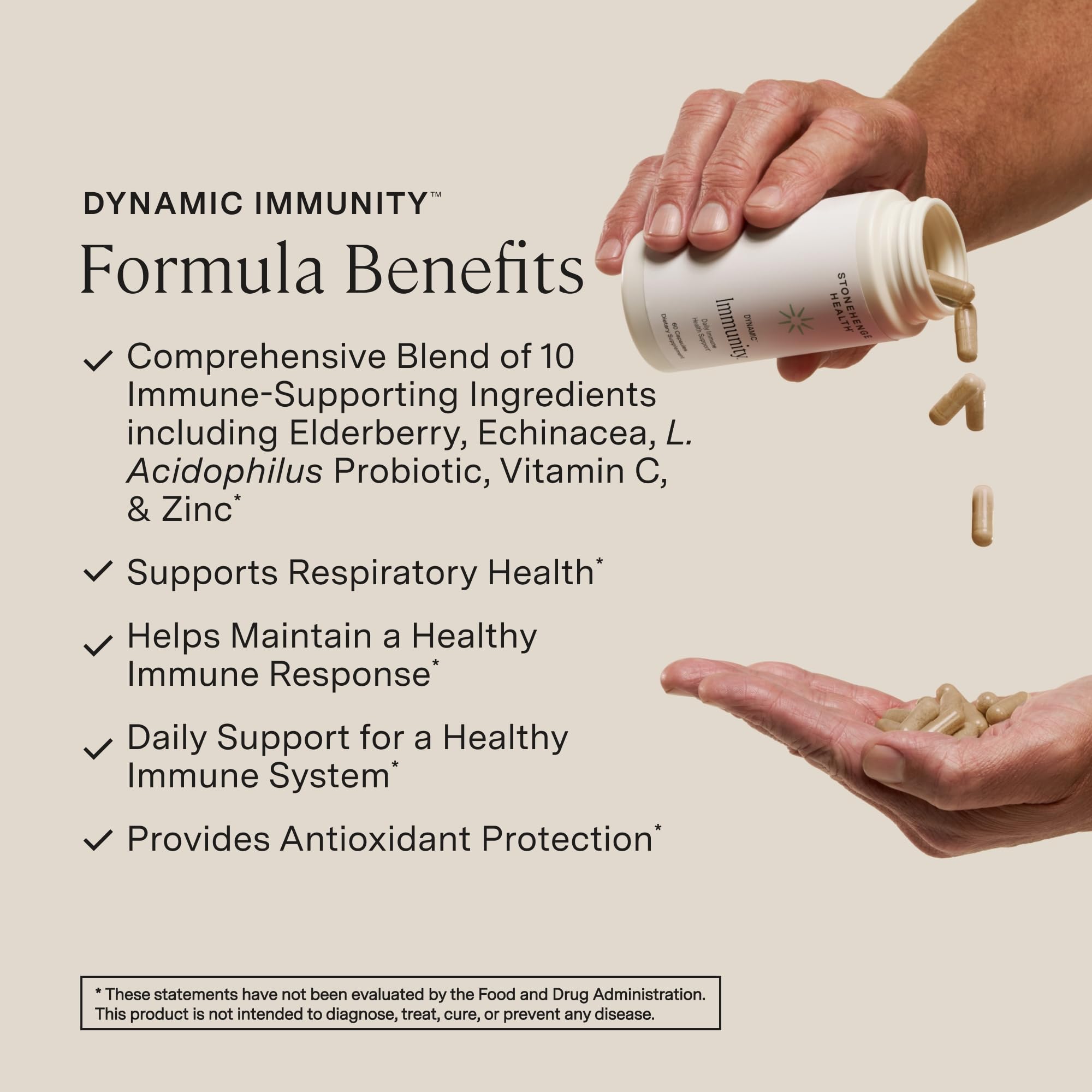 Dynamic Immunity capsules on a white background