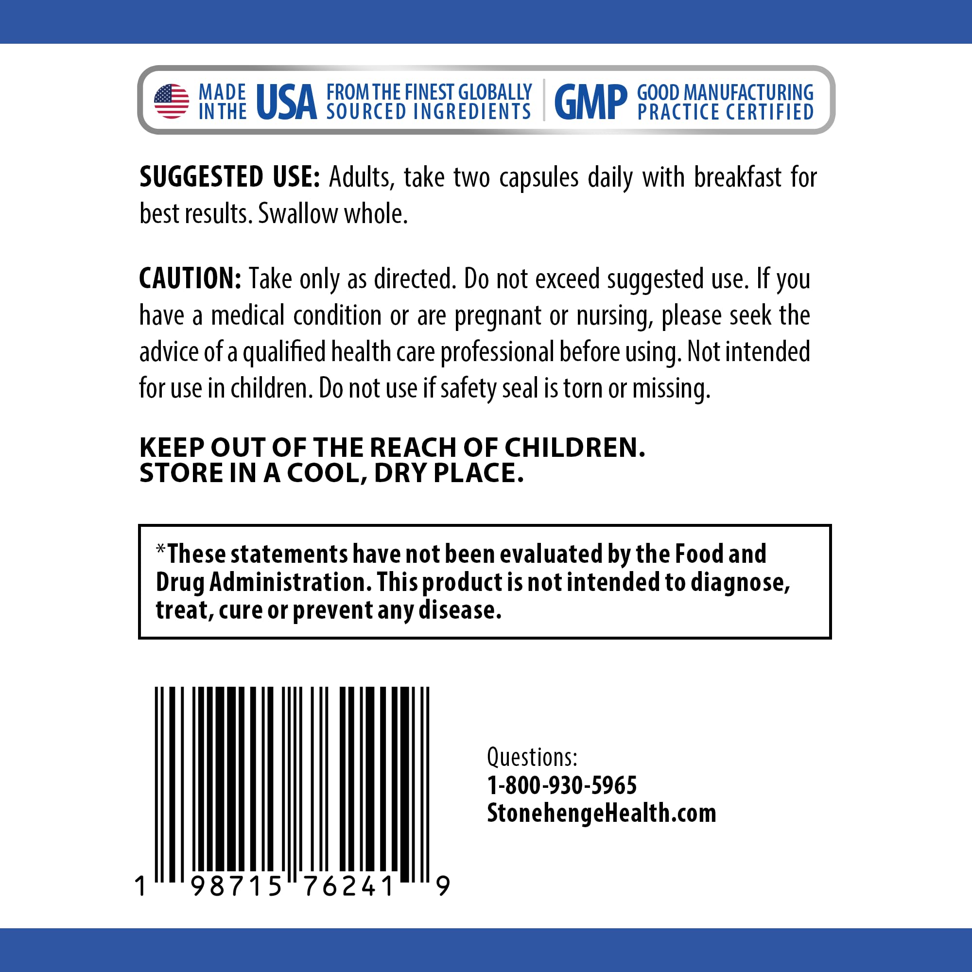 All capsules arranged around the bottle showing 60 capsules per bottle