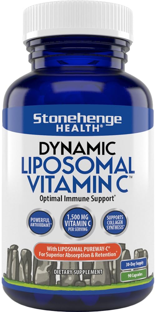 Front of Stonehenge Health Dynamic Liposomal Vitamin C 1500mg bottle