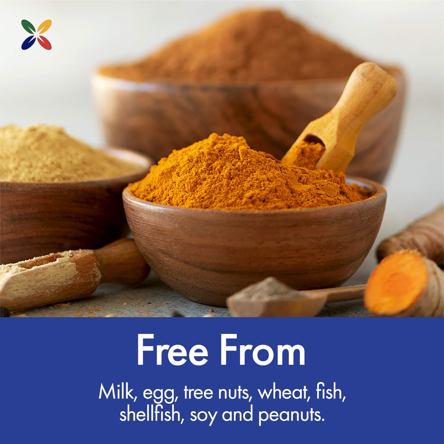 CoQ10 supplement components with vibrant colors