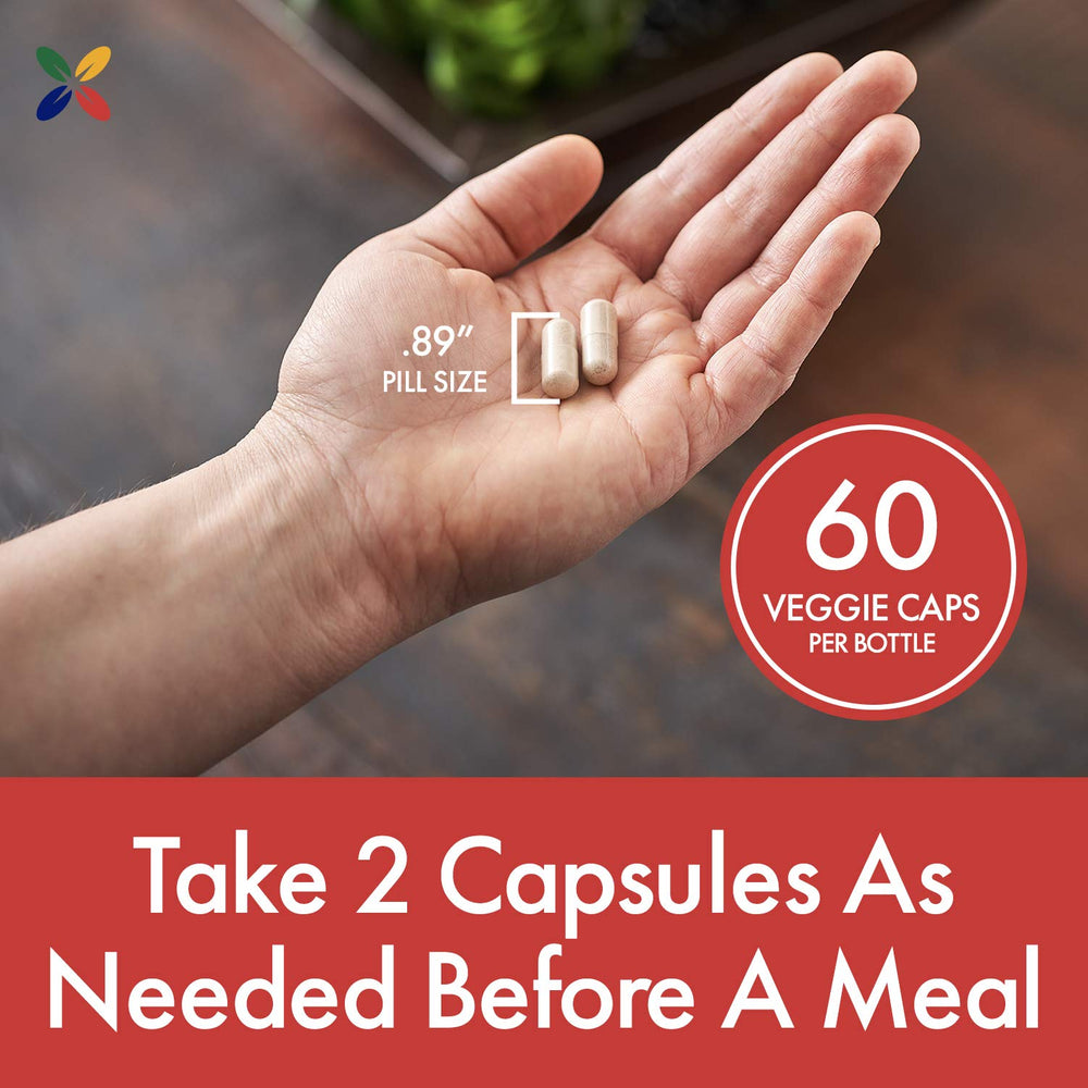 Product label with supplement facts and certifications