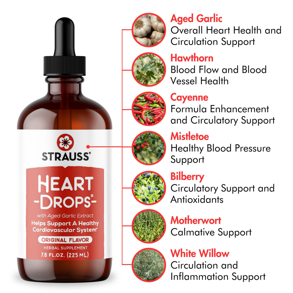 Close-up of hawthorn and European mistletoe herbs used in Strauss Heart Drops