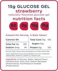 Branded bag packaging for strawberry glucose gels