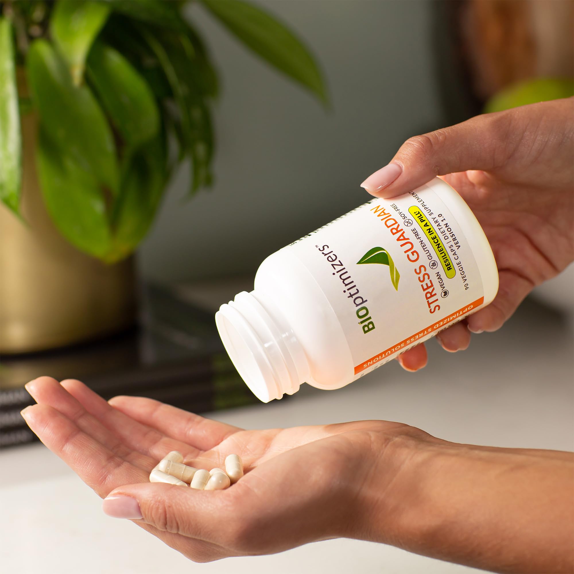 Stress Guardian packaging and 90-capsule bottle