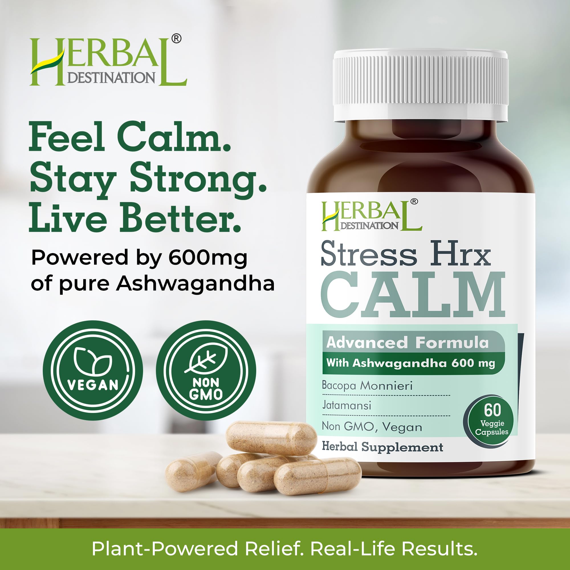 Herbal stress relief formula packaging
