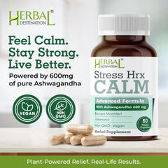 Herbal stress relief formula packaging