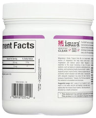 Scoop of Magnesium Citrate Drink Mix with label showing 8.8 oz