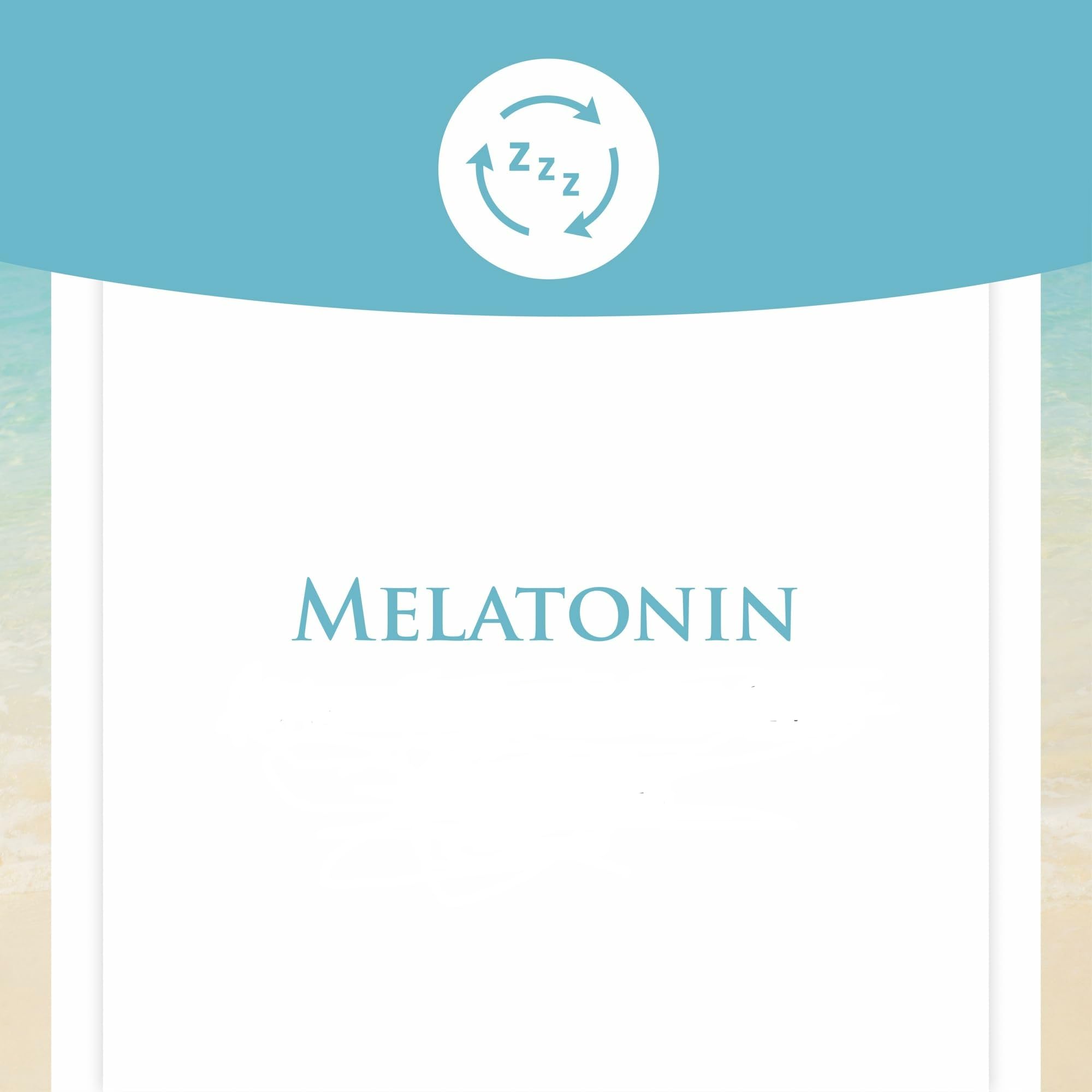 Peppermint-flavored melatonin chewable tablet