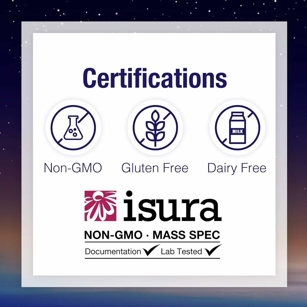 Label showing Suntheanine 200 mg per serving