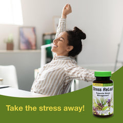 Concept image of stress relief and relaxation with herbs