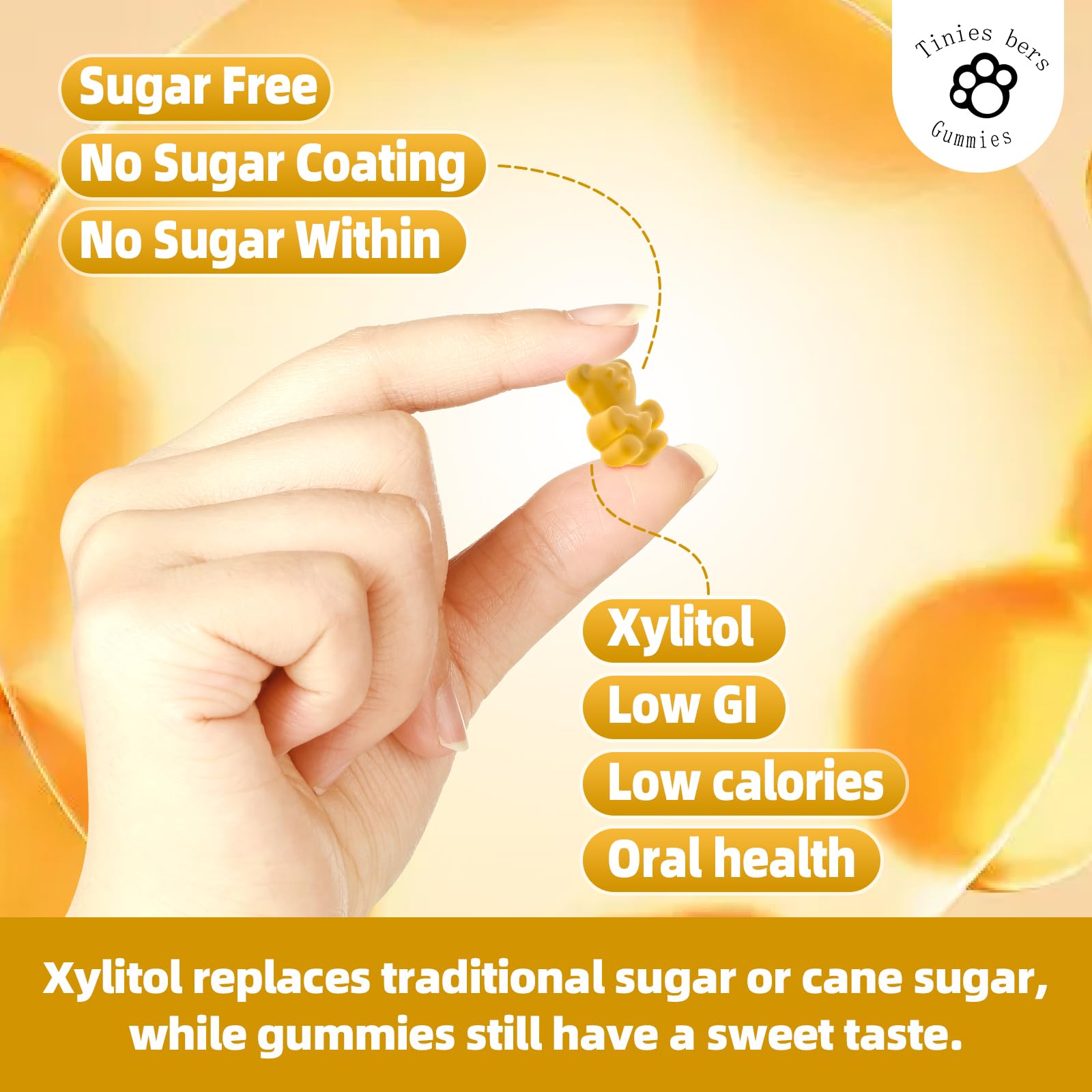 Stress relief and muscle support magnesium glycinate gummies