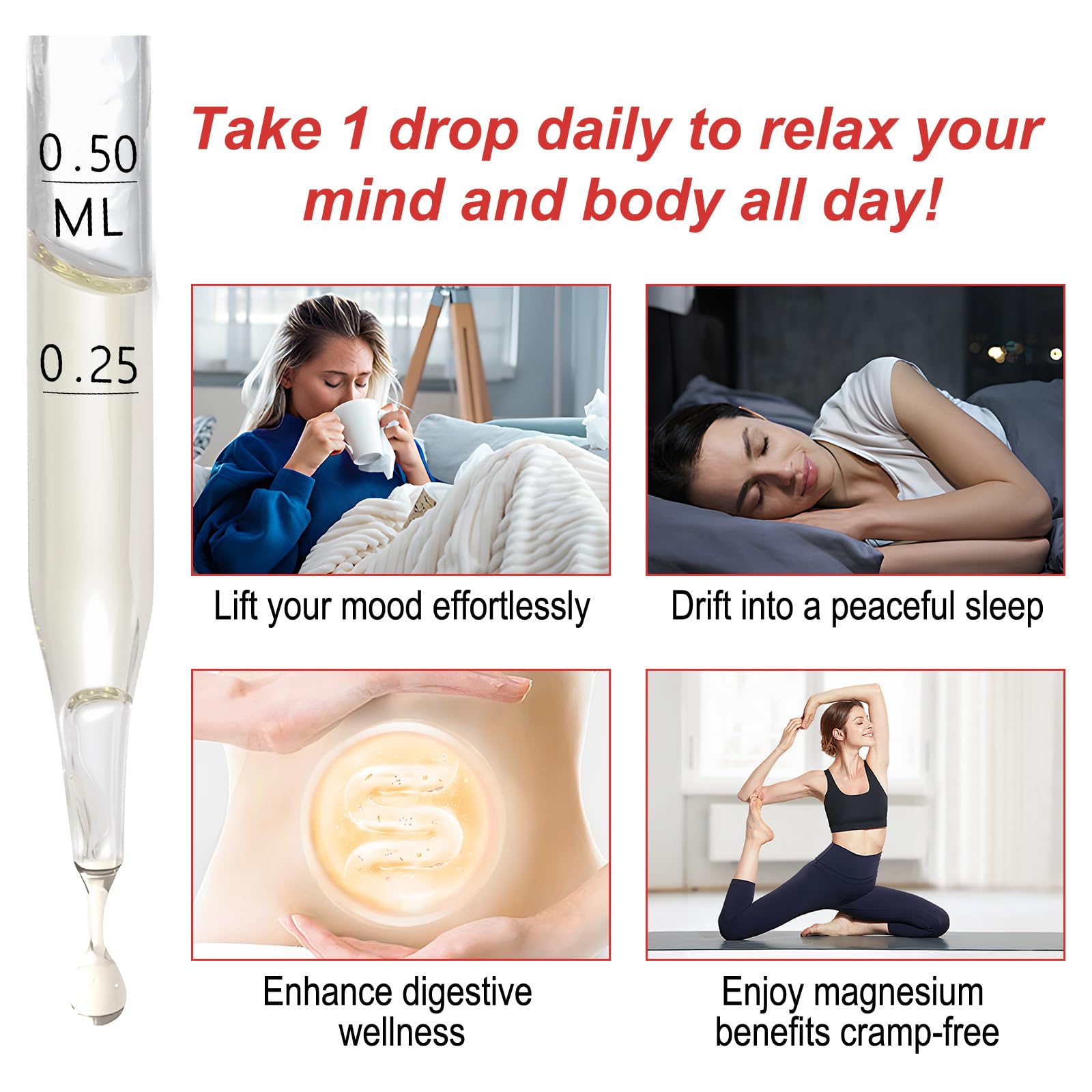 Supports stress relief, sleep, nerves and muscles