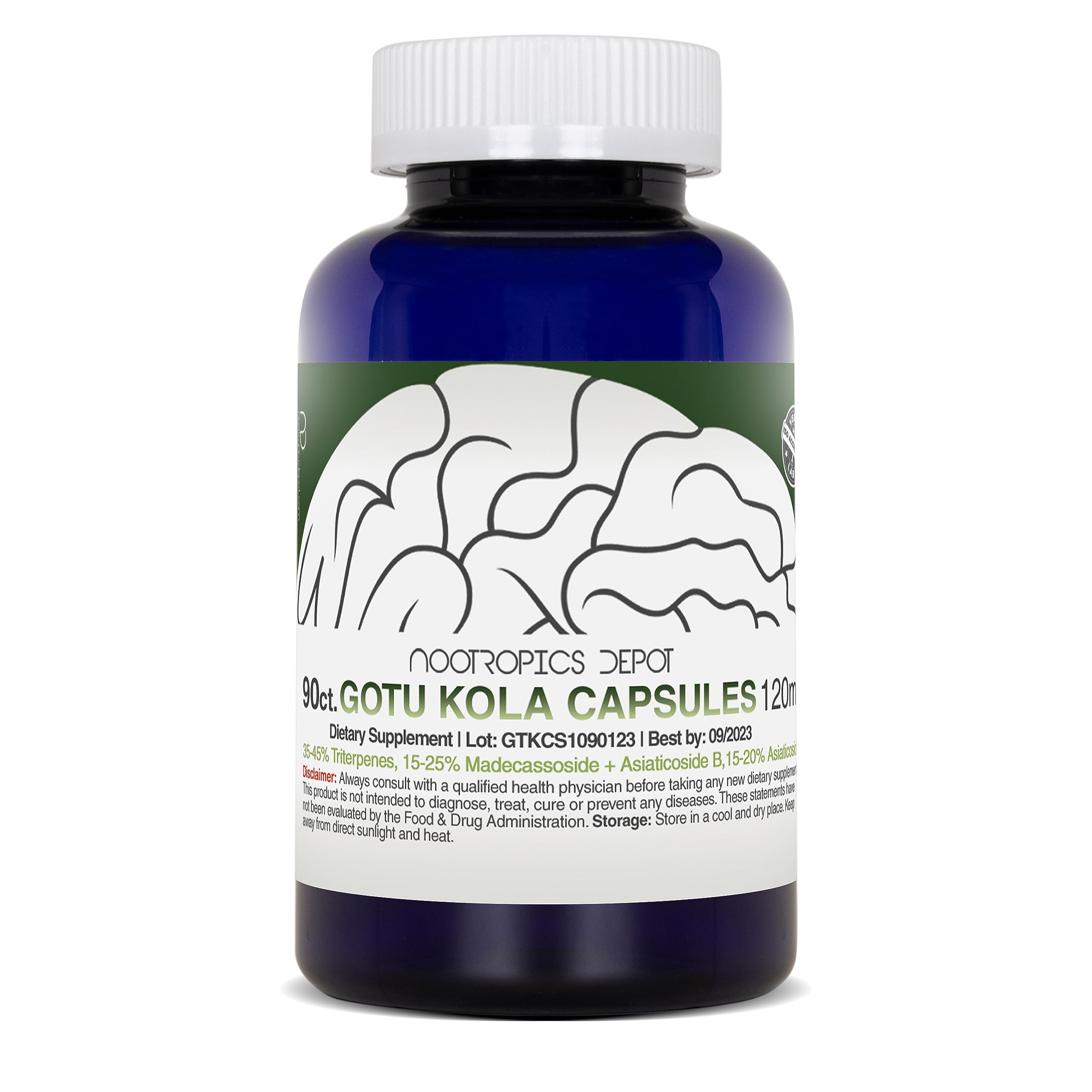 Illustration of stress support and calm with Gotu Kola