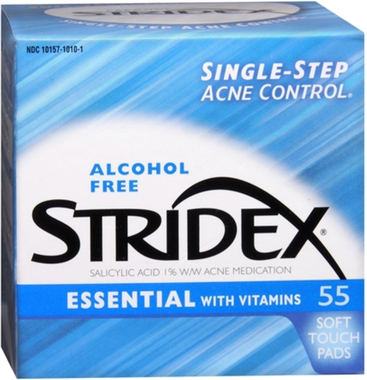 Stri-Dex Daily Care Essentials Pads 55 Count Pack of 4 with Vitamins