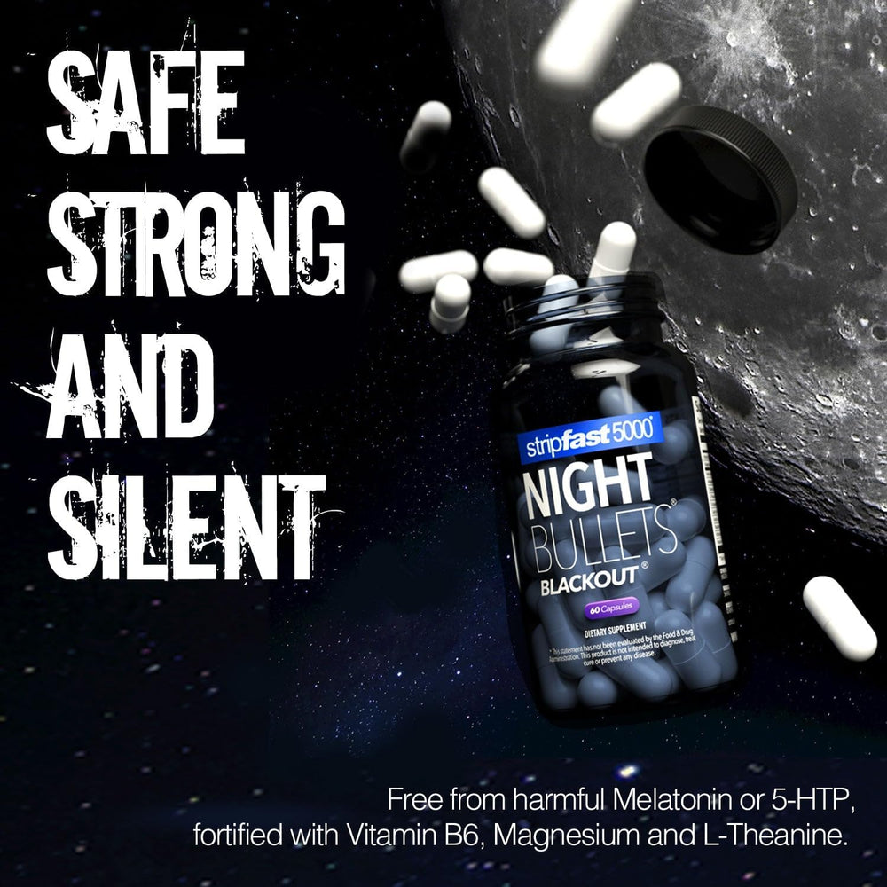 Ingredients panel for Night Bullet Capsules showing key components