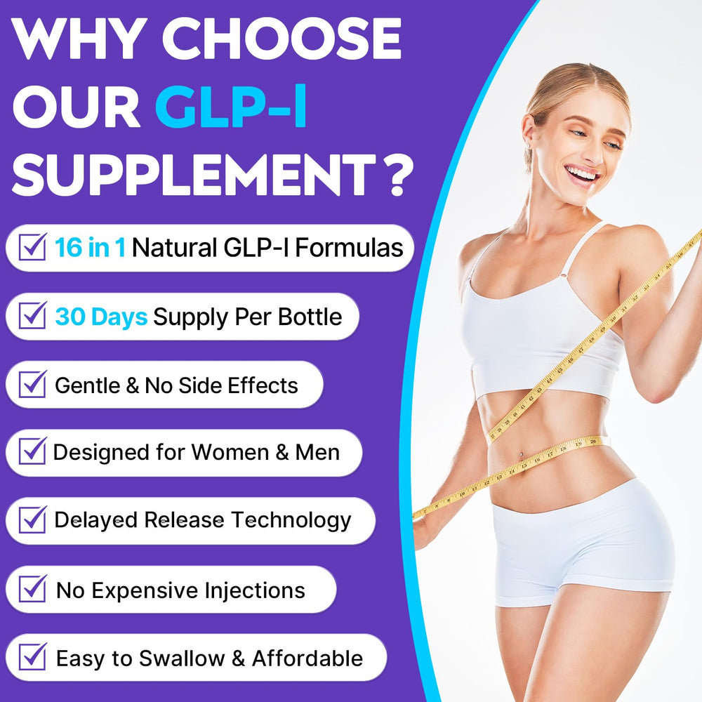 Strongueur GLP-l vegan capsules on a clean kitchen counter