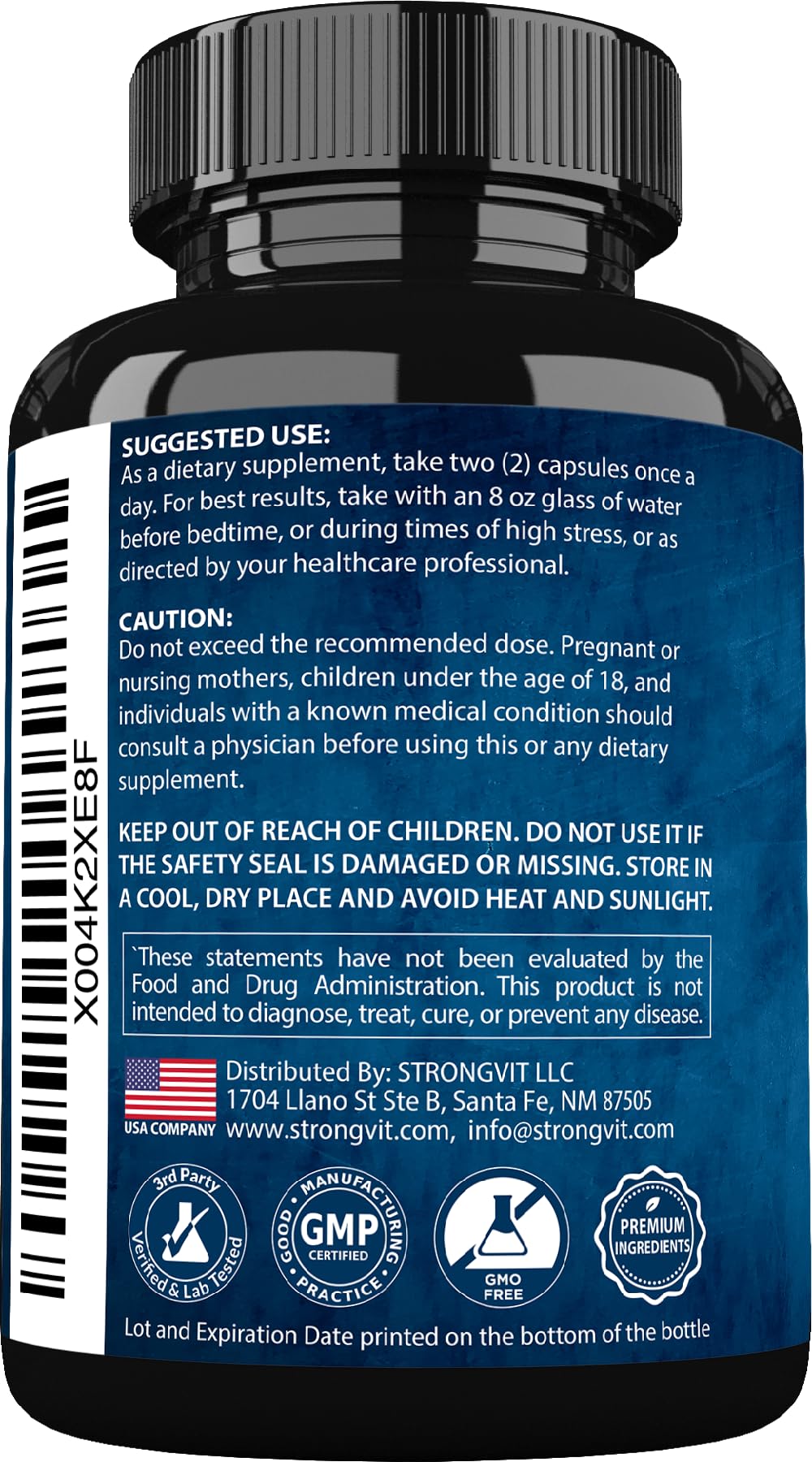 Pills arranged to show product purity and capsule composition