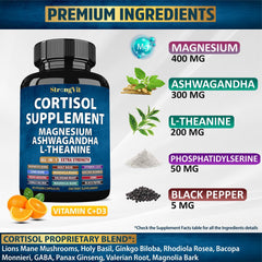 Close-up of StrongVit bottle with label visible