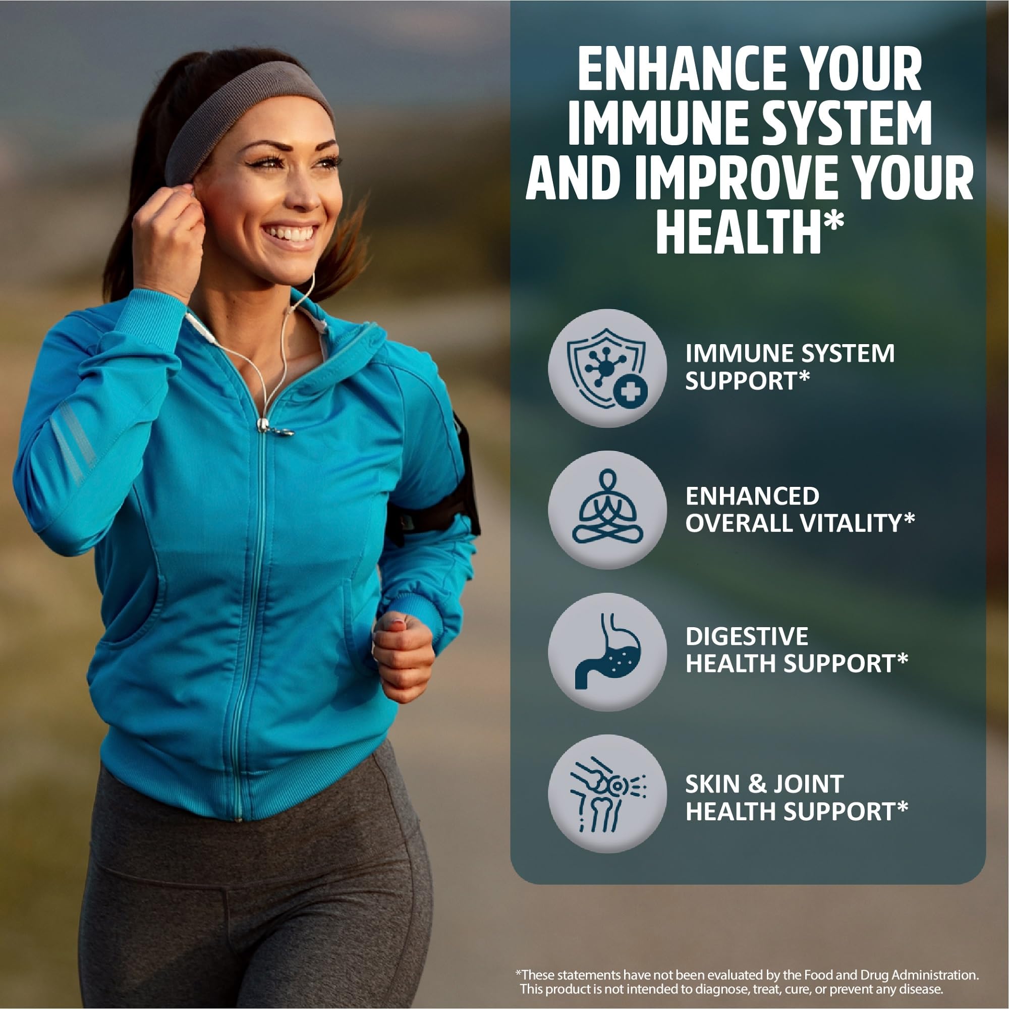 Close-up of StrongVit Sea Moss capsules