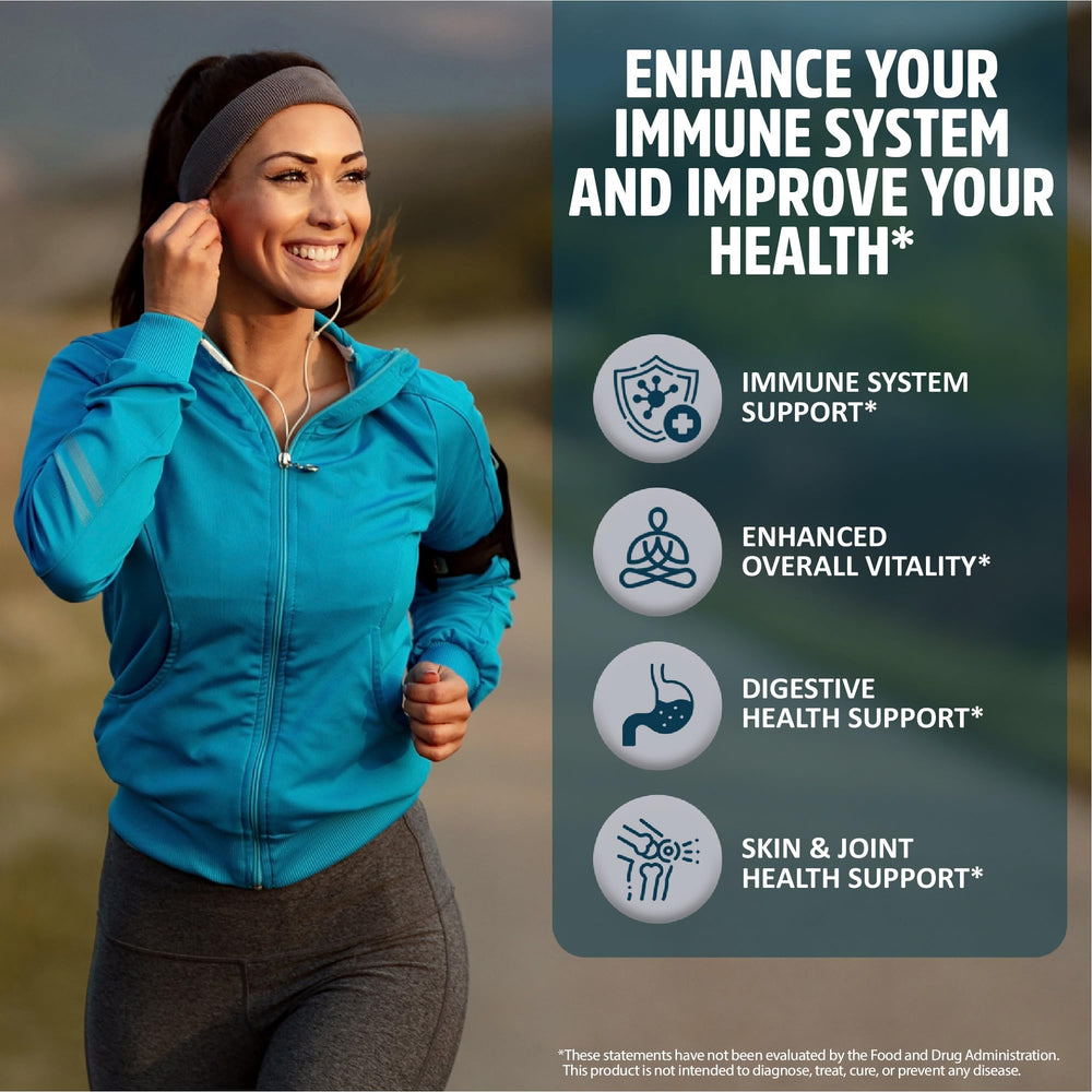 Close-up of StrongVit Sea Moss capsules