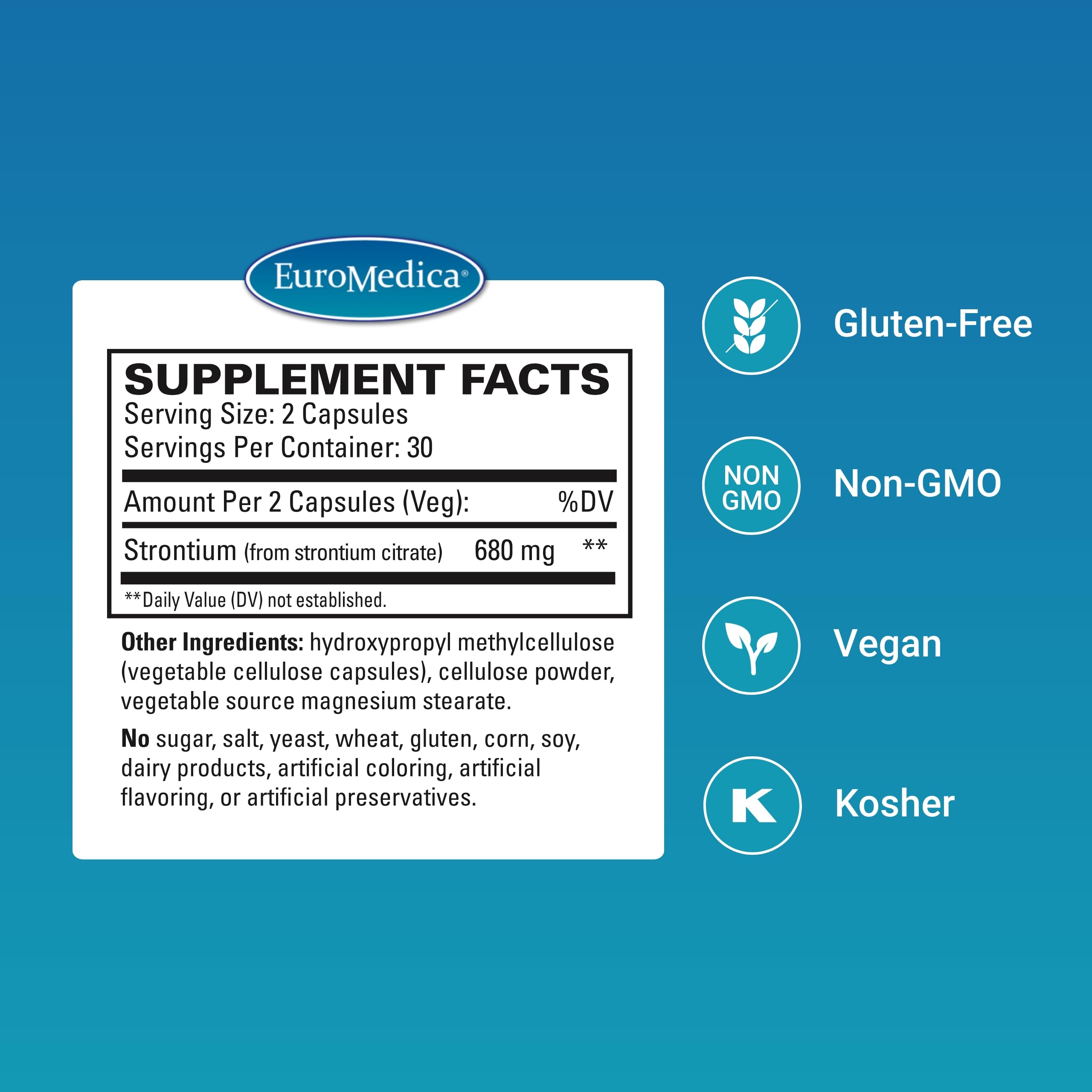 Graphic illustrating strontium citrate absorption