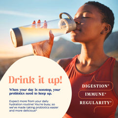 7-strain probiotic blend label for SubCulture Peach Bliss