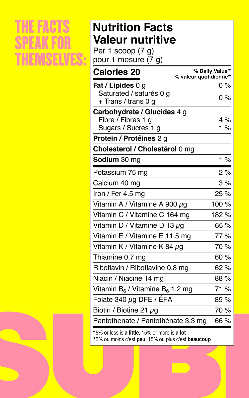SUBI Peach Juice Mix packaging