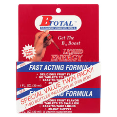Sublingual B-Total Twin Pack box with two 2 fl oz bottles