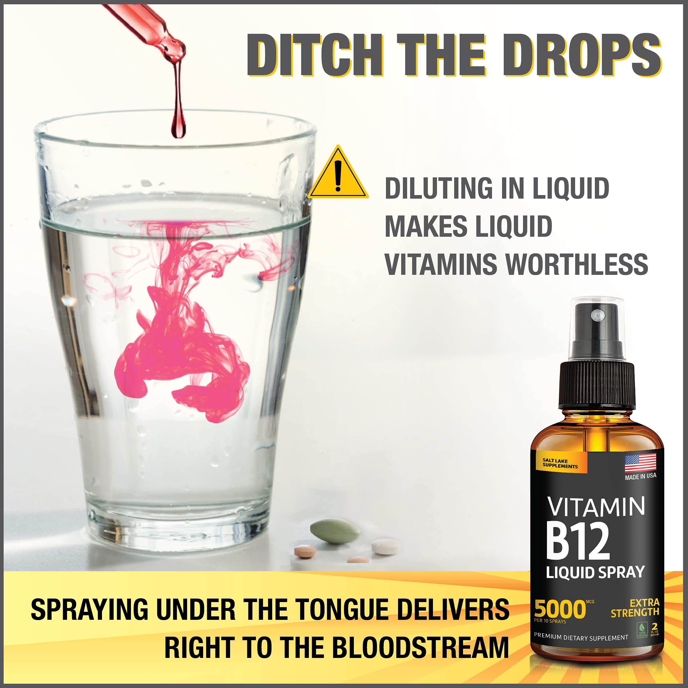 Using sublingual B12 spray under tongue
