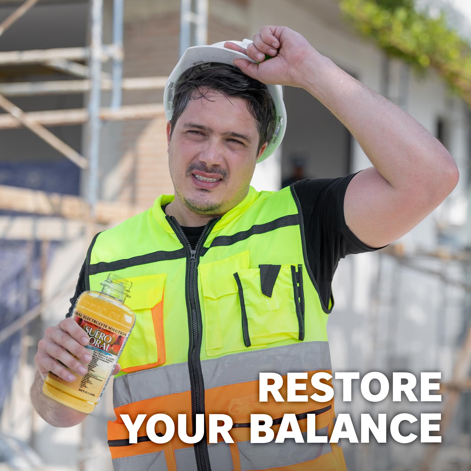 Packaging image of Suero Oral Mango Electrolyte Solution 1L in a 4-pack